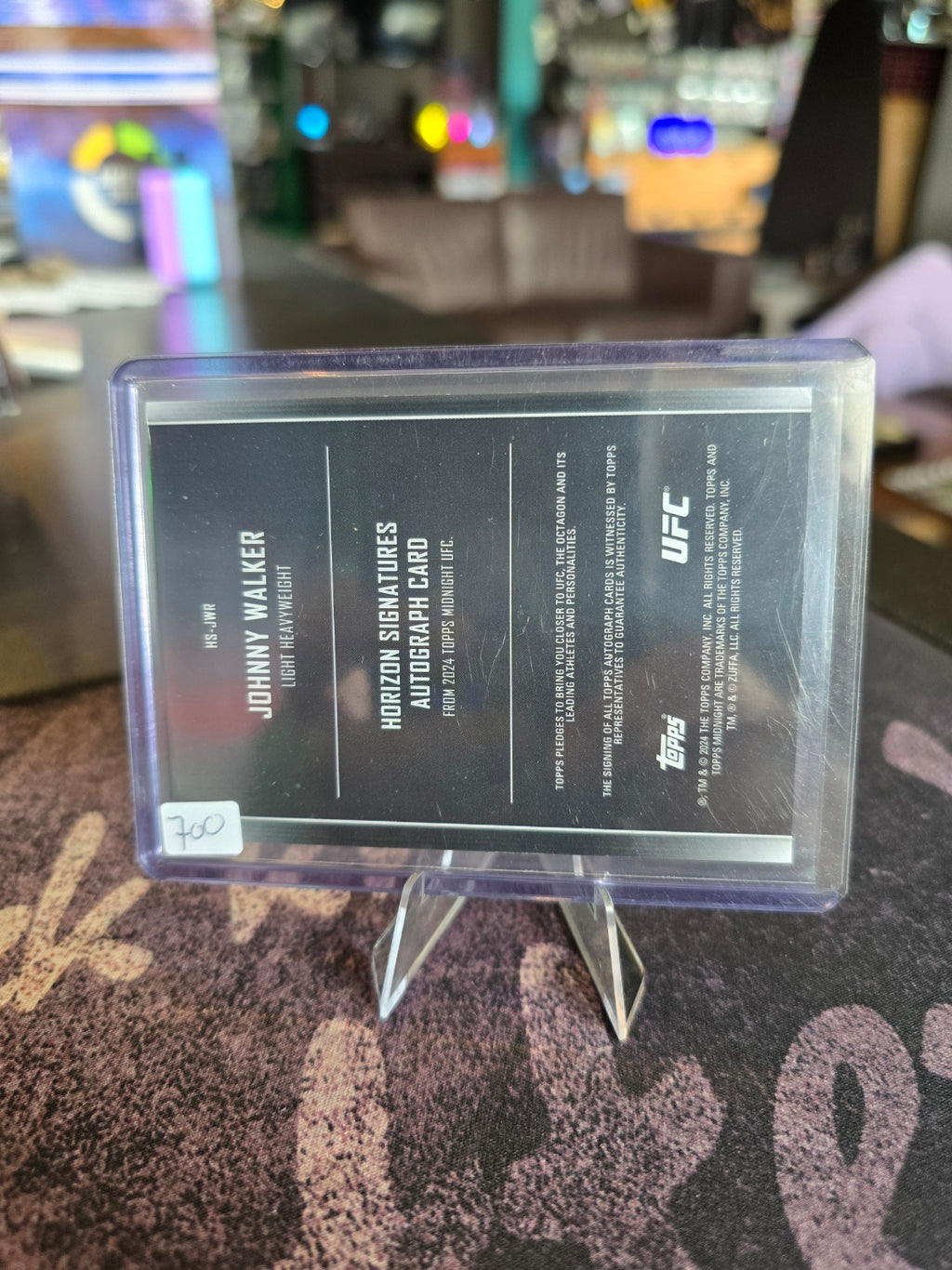 Topps Midnight UFC 2024 - Johnny Walker - Auto 10/25