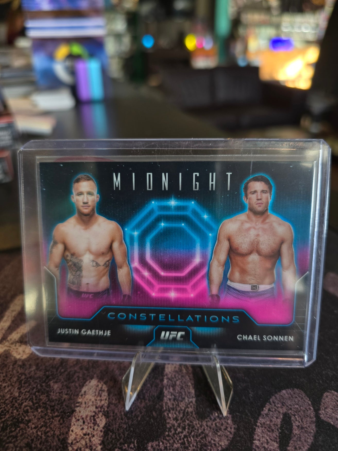 Topps Midnight UFC 2024 - Justin Gaethje - Chael Sonnen - Constellations Base