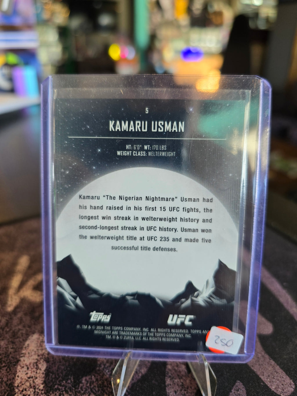 Topps Midnight UFC 2024 - Kamaru Usman - Base