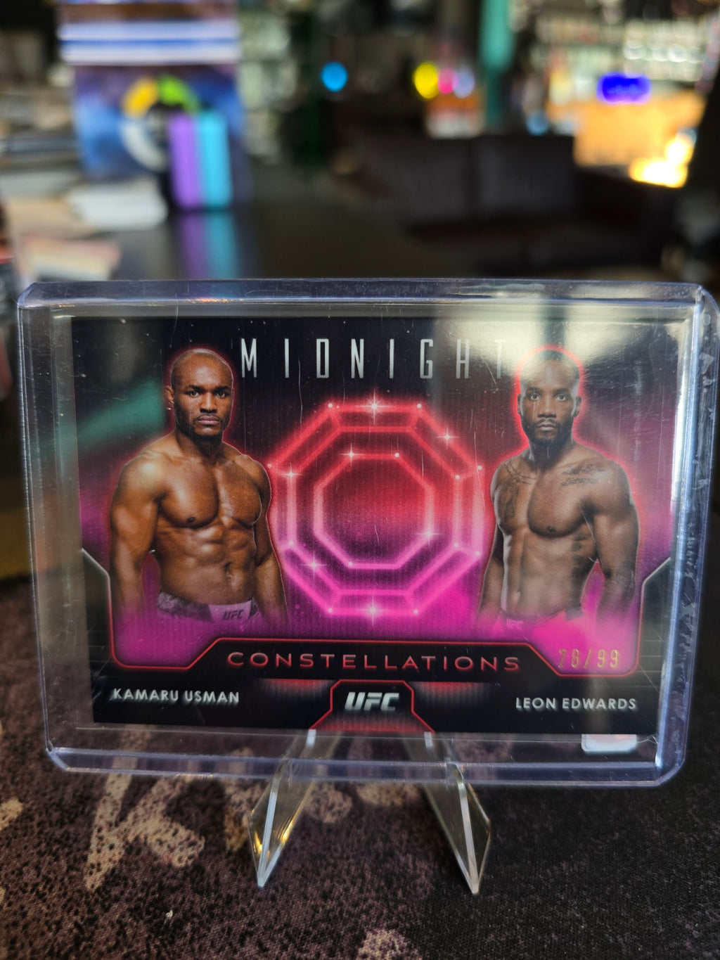 Topps Midnight UFC 2024 - Kamaru Usman - Leon Edwards - Constellations 78/99