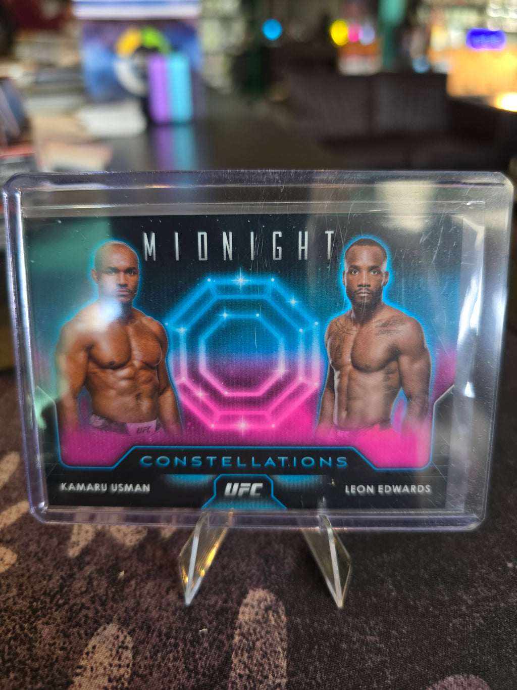 Topps Midnight UFC 2024 - Kamaru Usman - Leon Edwards - Constellations Base