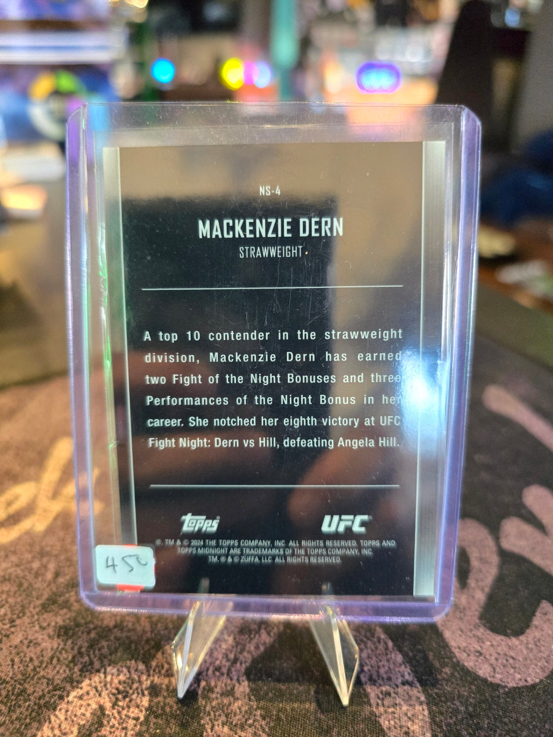 Topps Midnight UFC 2024 - Mackenzie Dern - Lunar Tides 25/99