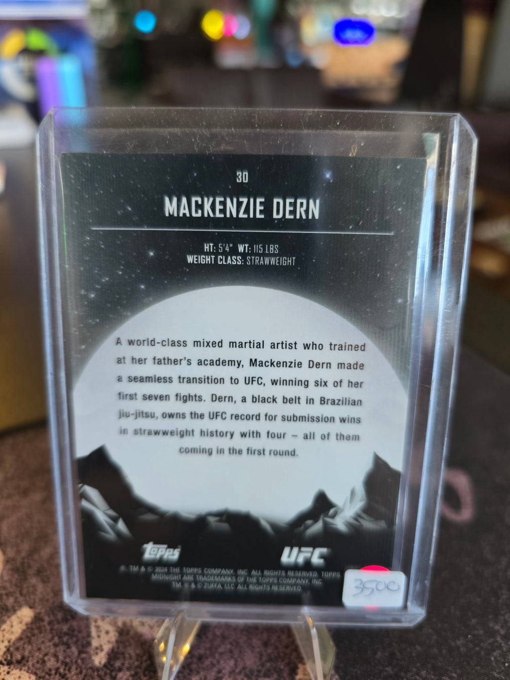 Topps Midnight UFC 2024 - Mackenzie Dern 3/5
