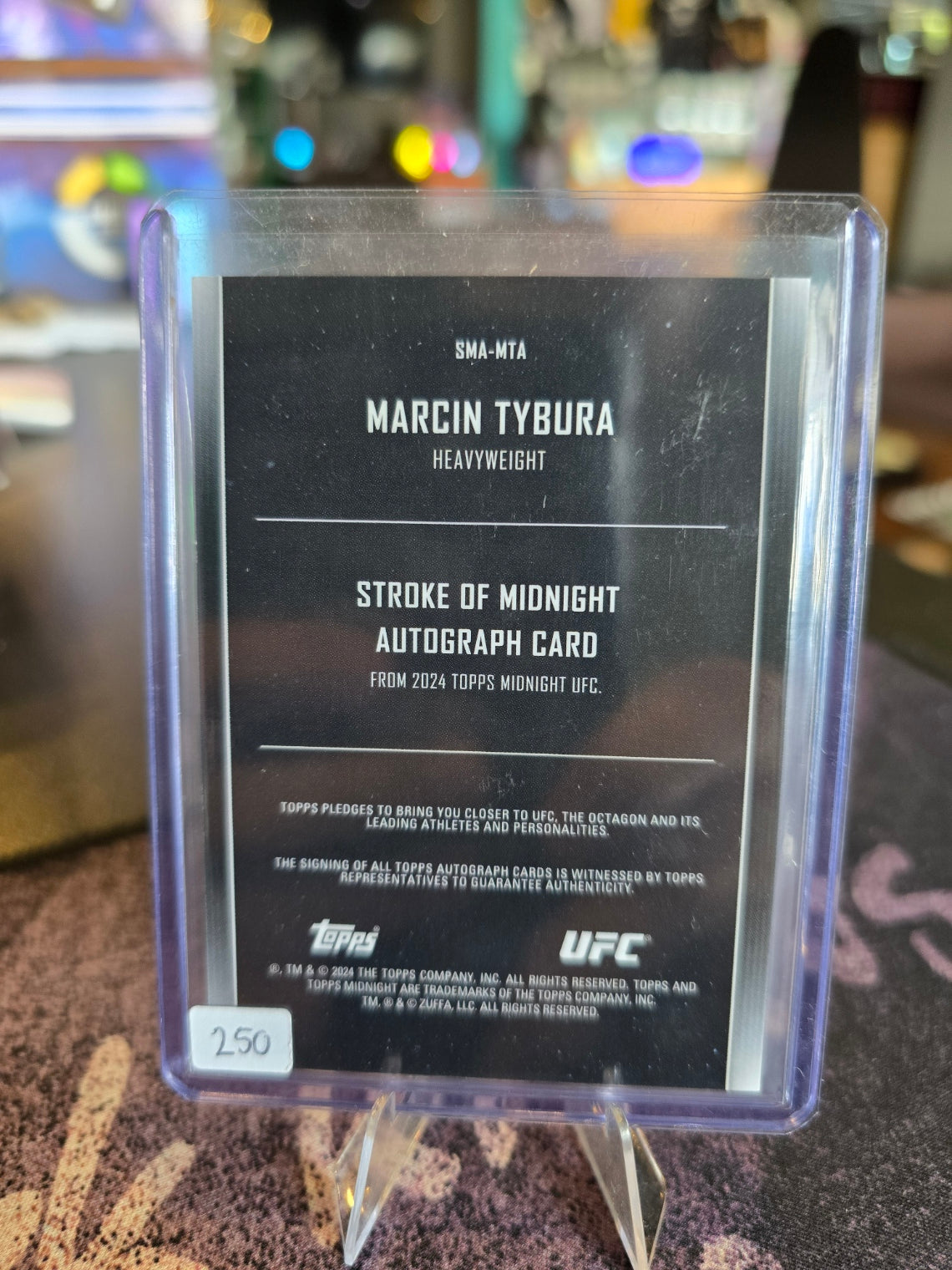 Topps Midnight UFC 2024 - Marcin Tybura - Auto