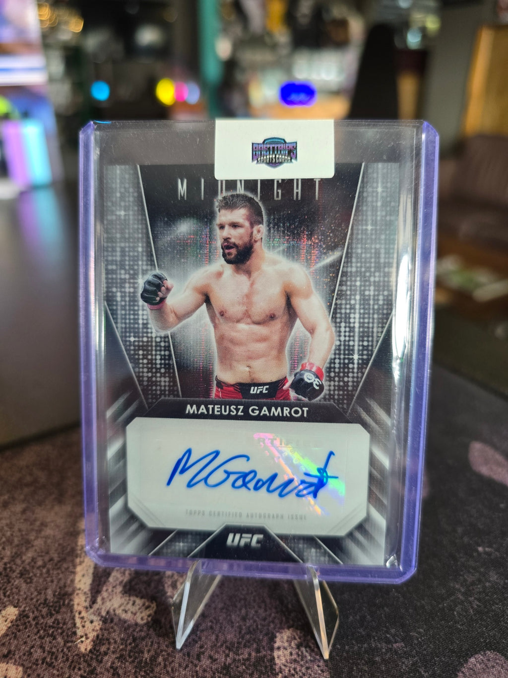 Topps Midnight UFC 2024 - Mateusz Gamrot - Auto Moonbeam (/49)