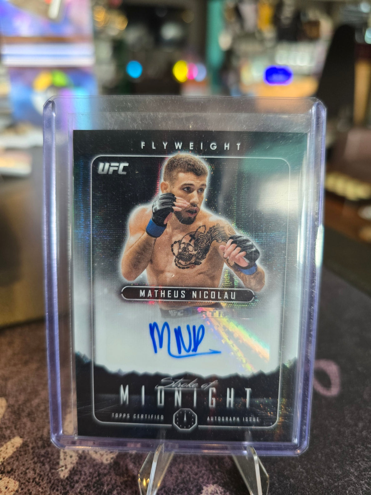 Topps Midnight UFC 2024 - Matheus Nicolau - Auto Moonbeam
