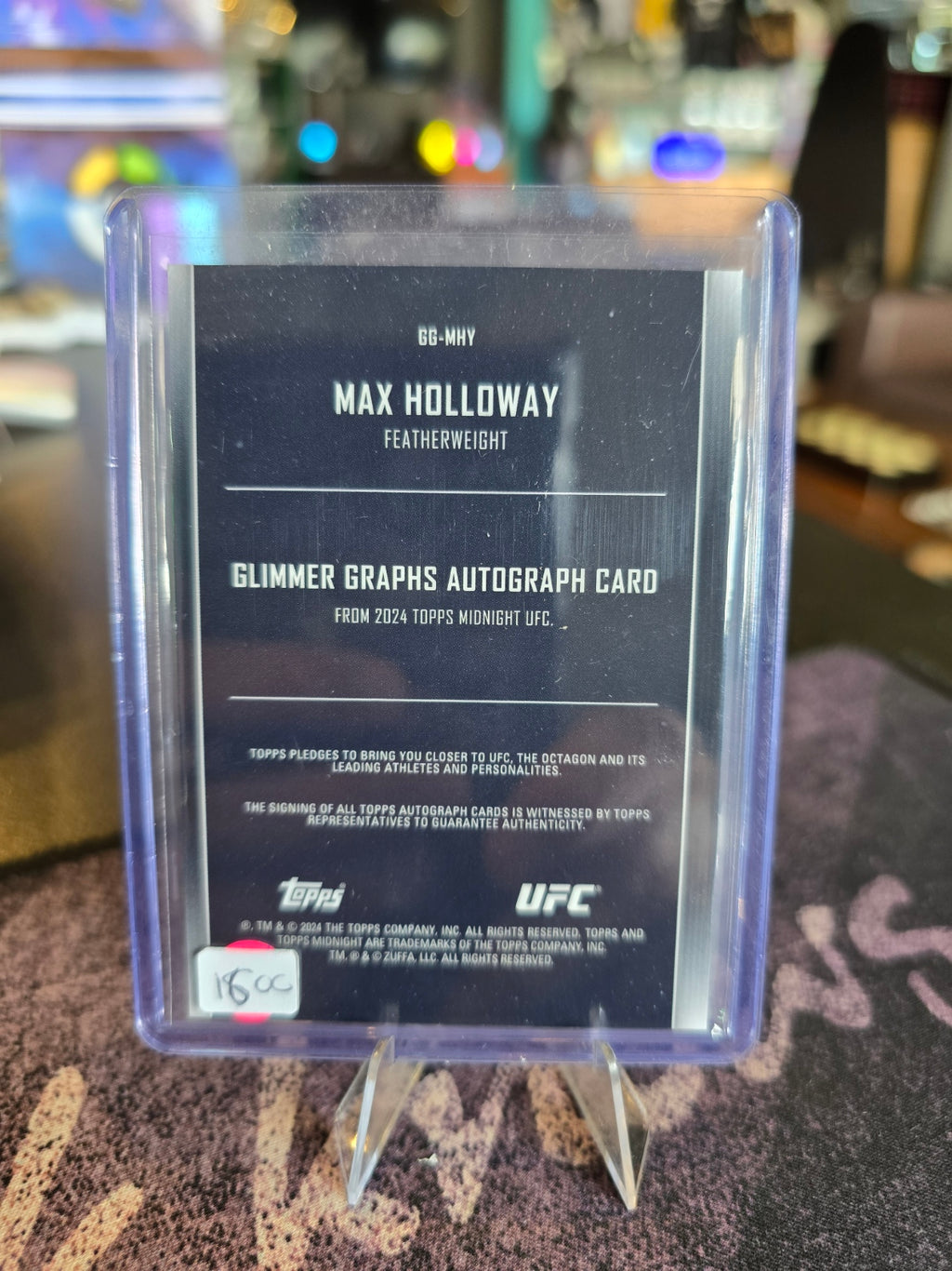 Topps Midnight UFC 2024 - Max Holloway - Auto 89/99