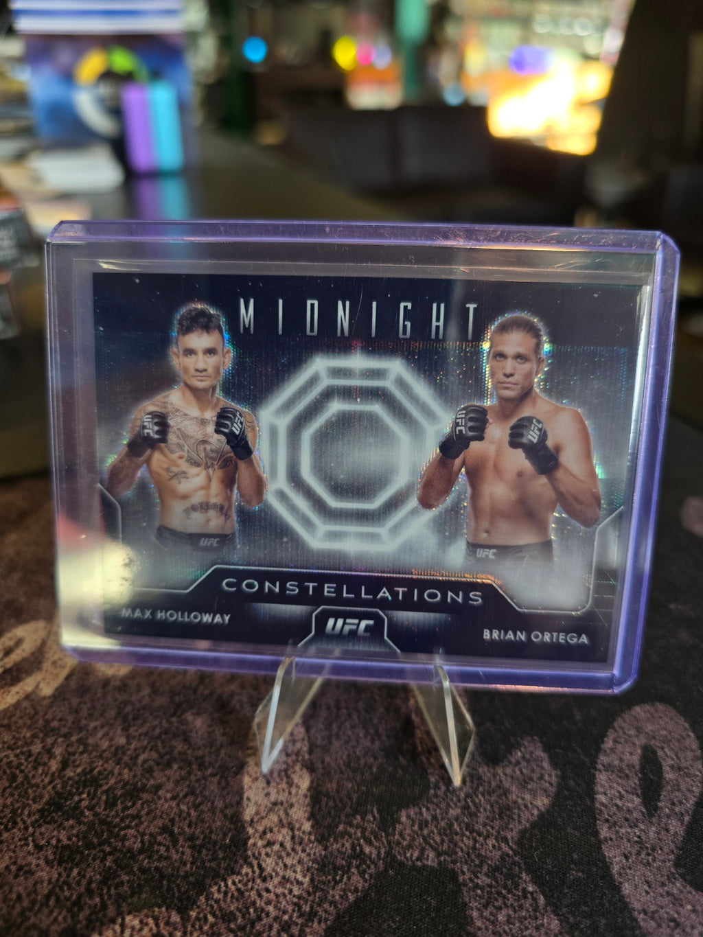 Topps Midnight UFC 2024 - Max Holloway - Brian Ortega - Constellations Moonbream (/49)