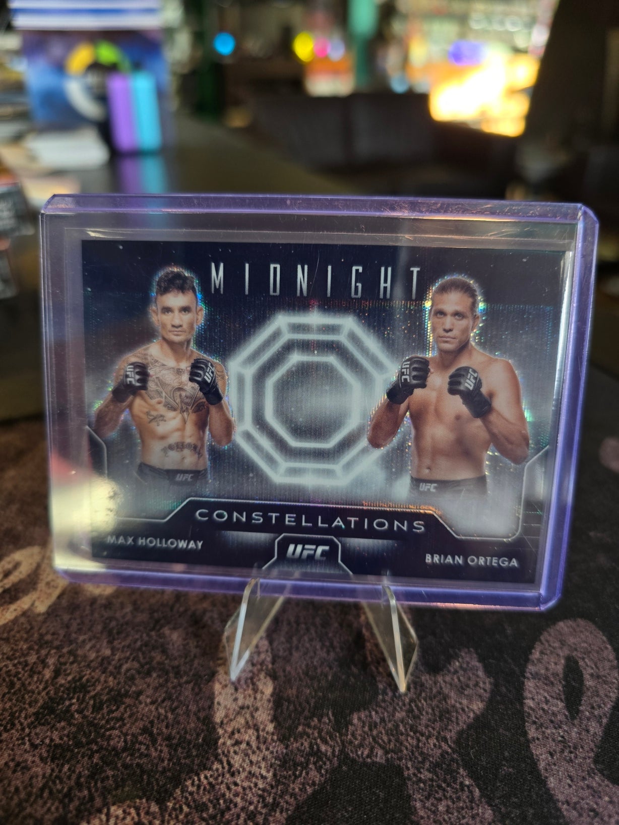 Topps Midnight UFC 2024 - Max Holloway - Brian Ortega - Constellations Moonbream (/49)