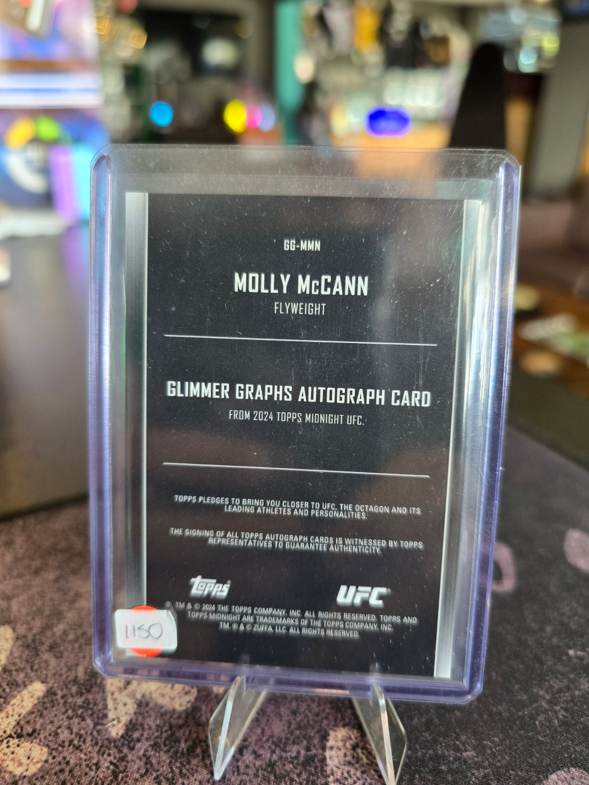 Topps Midnight UFC 2024 - Molly McCann - Auto