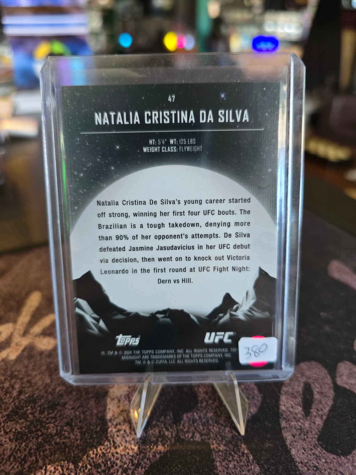 Topps Midnight UFC 2024 - Natalia Christina Da Silva Rookie RC 05/99