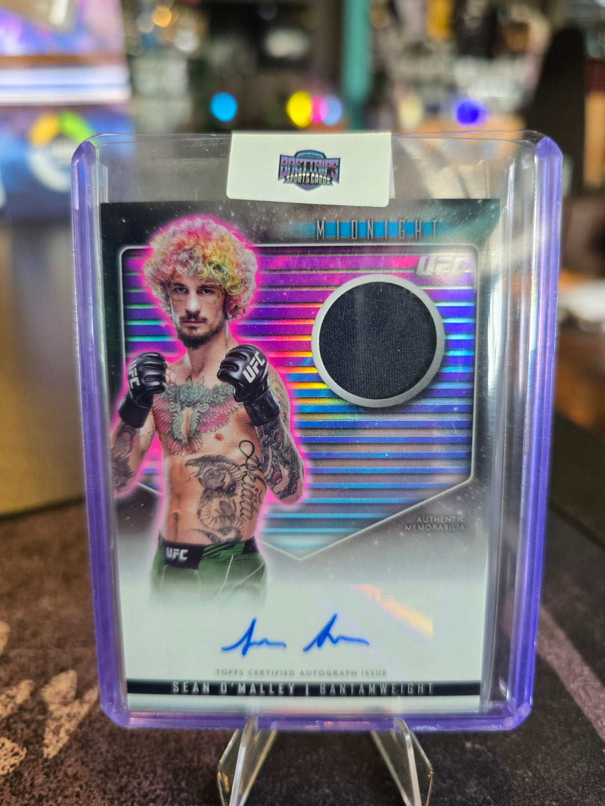 Topps Midnight UFC 2024 - Sean O'Malley - Relic Auto