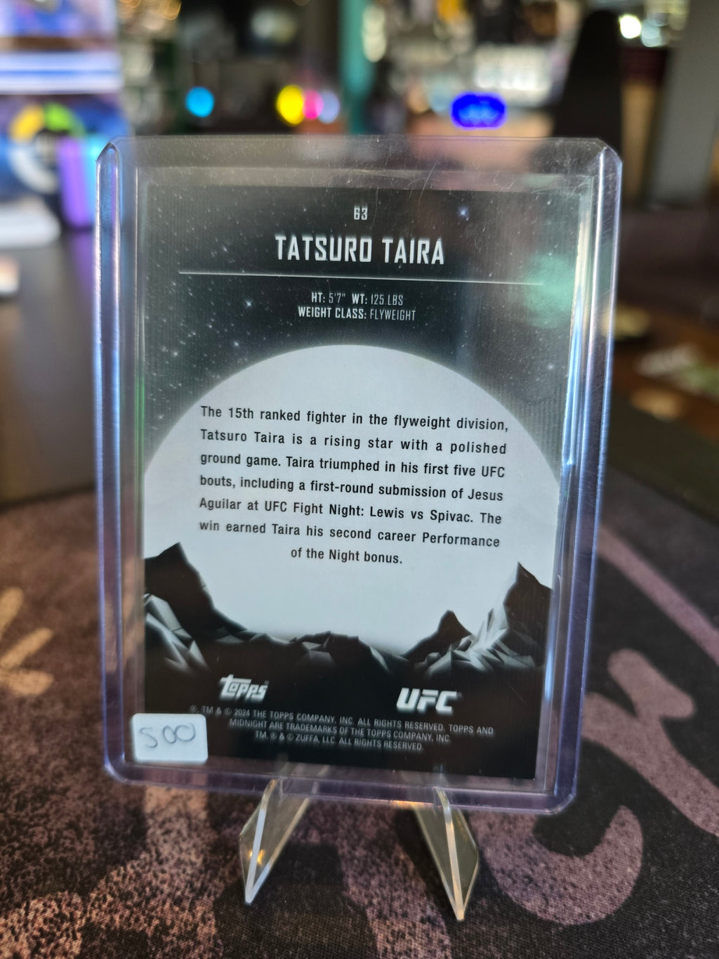 Topps Midnight UFC 2024 - Tatsuro Taira Moonbeam