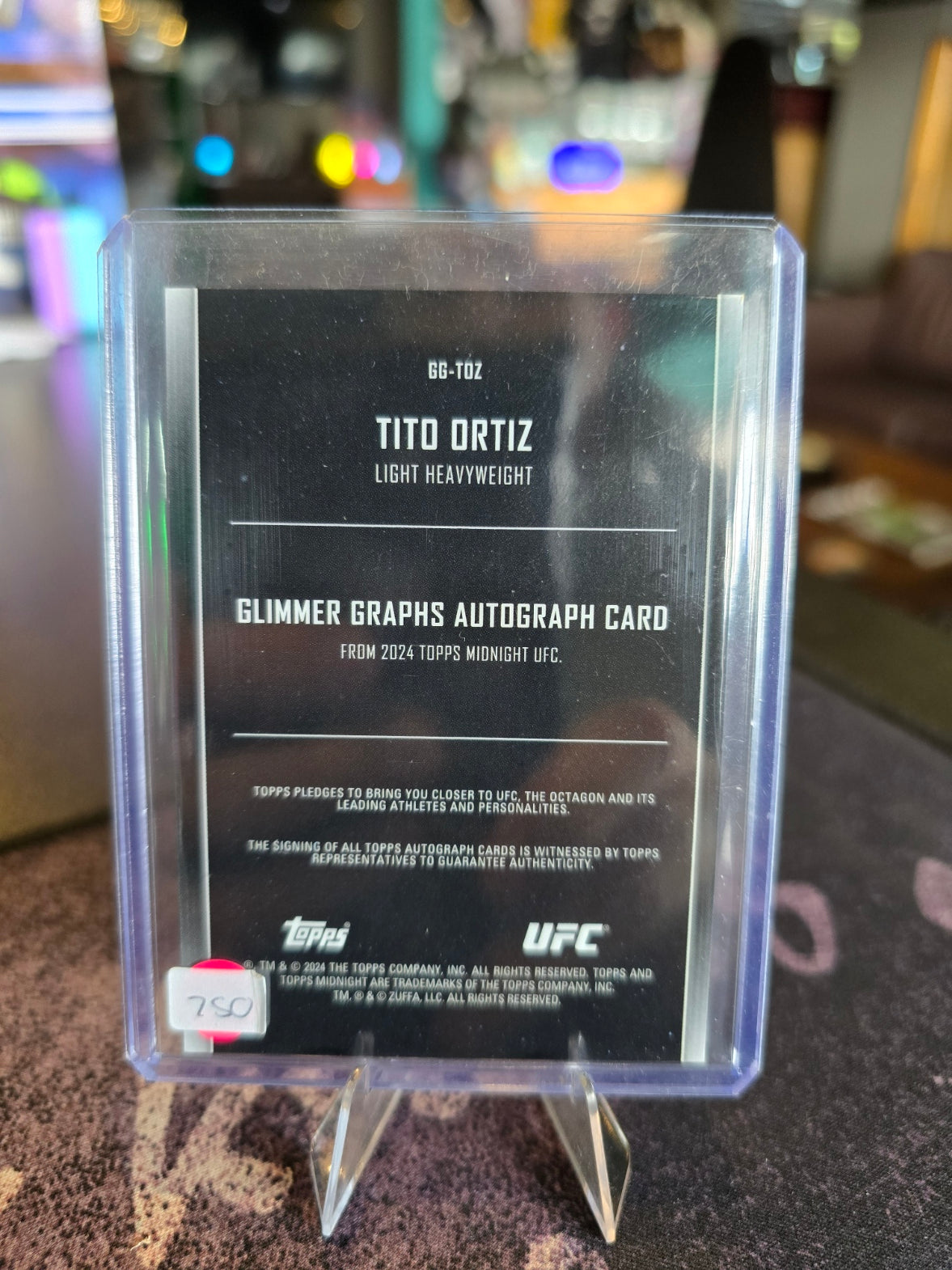Topps Midnight UFC 2024 - Tito Ortiz - Auto