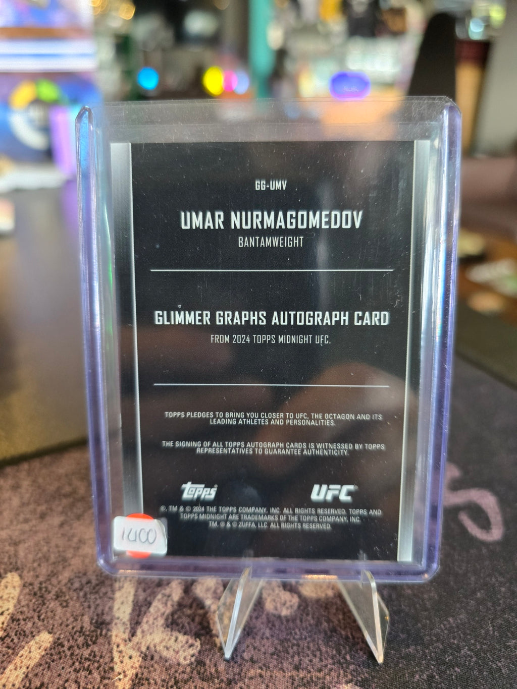 Topps Midnight UFC 2024 - Umar Nurmagomedov - Auto Base