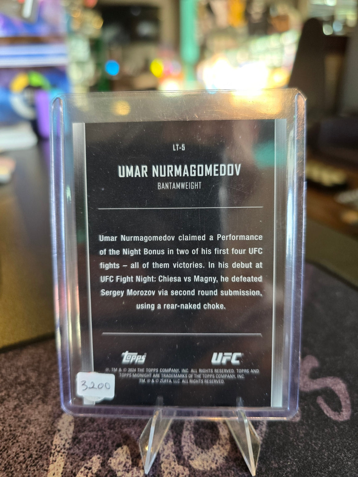 Topps Midnight UFC 2024 - Umar Nurmagomedov - Lunar Tide 03/12