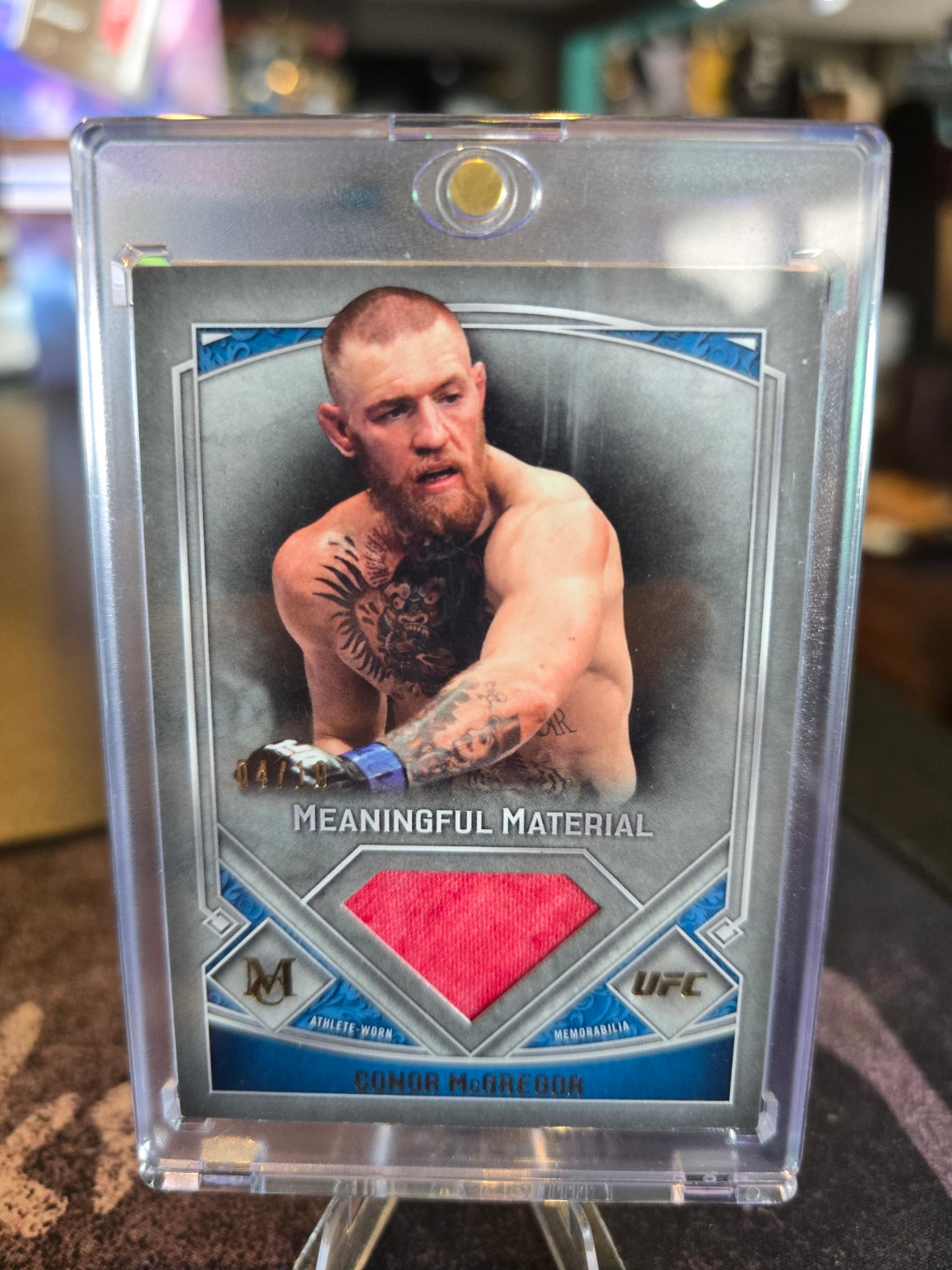 Topps Museum Collection UFC 2017 - Conor Mcgregor - Meaning Full Material 04/10
