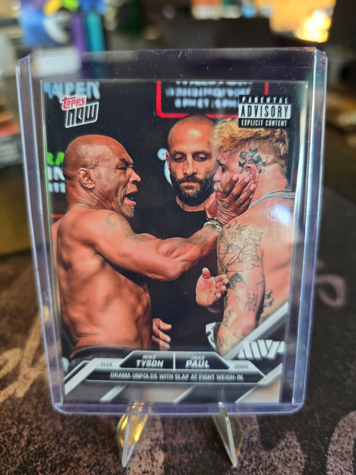Topps Now - Mike Tyson / Jake Paul 3 - (Tyson Slaps Jake)