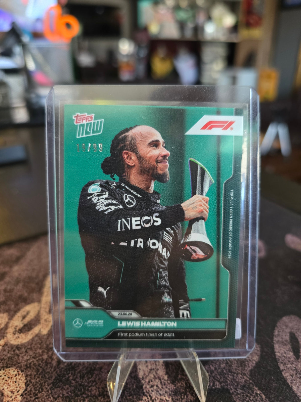 Topps Now 2024 - Lewis Hamilton 030 - 19/99 - First Podium Finish of 2024