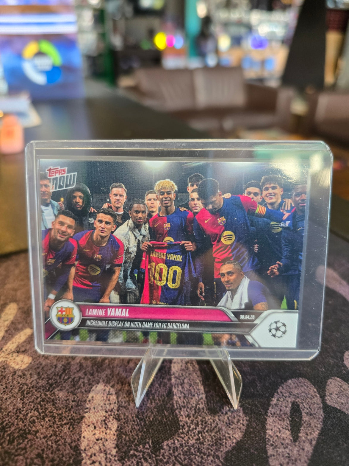 Topps Now 2025 - Lamine Yamal - 30.04.25 - 100th Game Celebration