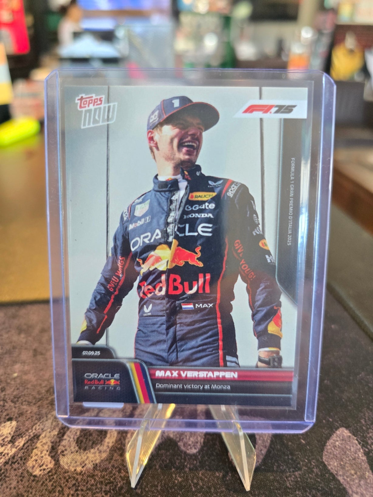 Topps Now 2025 - Max Verstappen (Red Bull) Victory at Monza 07.09.25