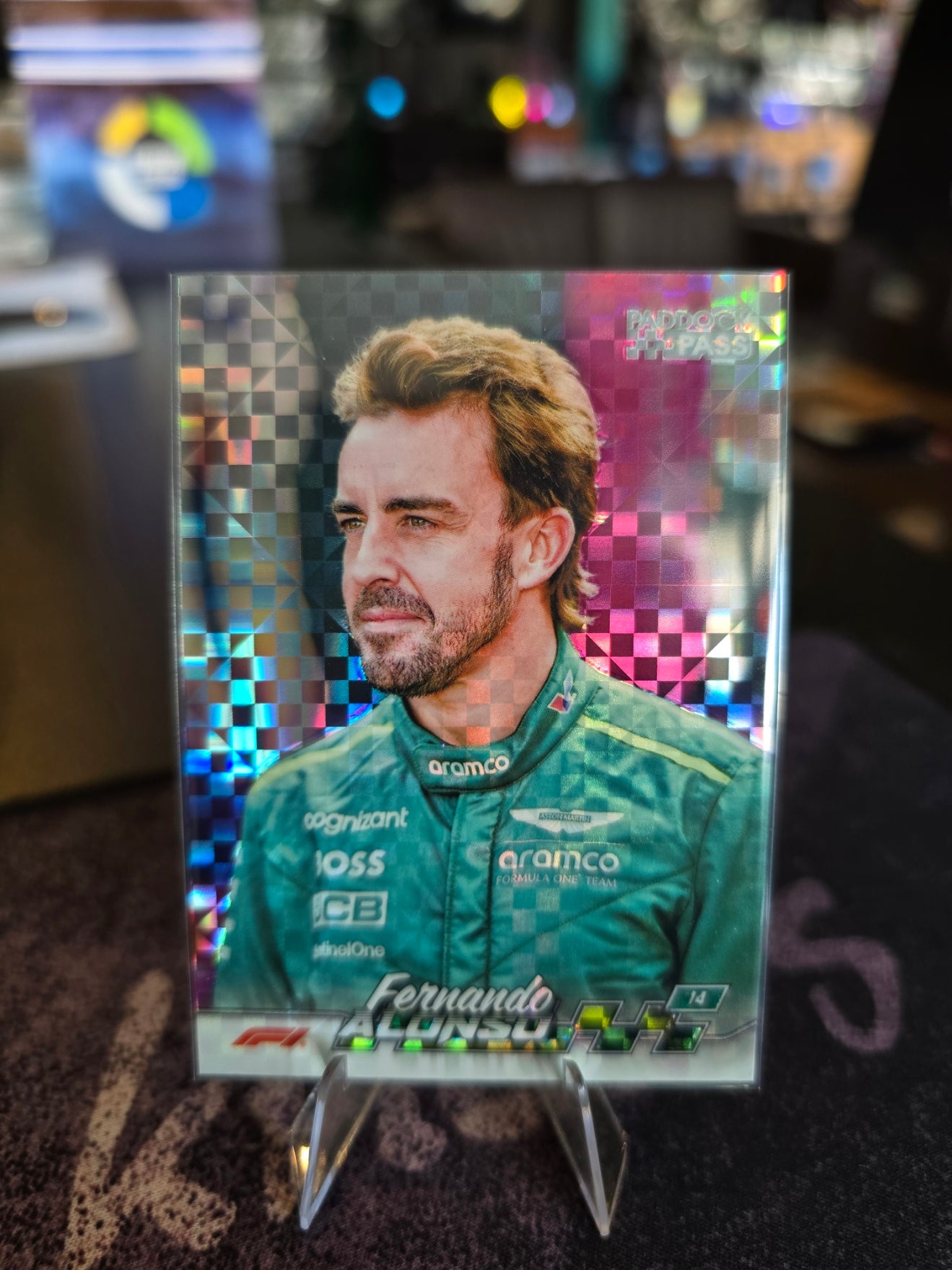 Topps Paddock Pass 2024 - Fernando Alonso 11 - Checkered