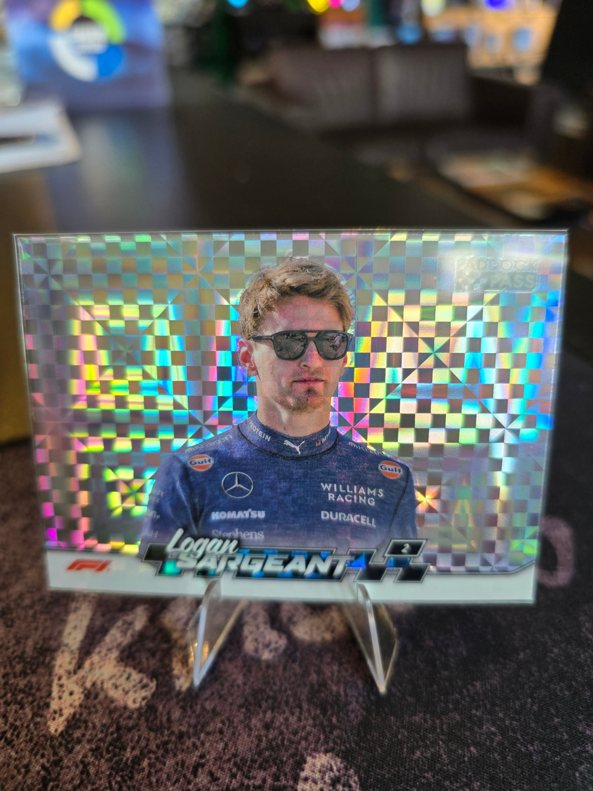 Topps Paddock Pass 2024 - Logan Sargent 20 - Checkered