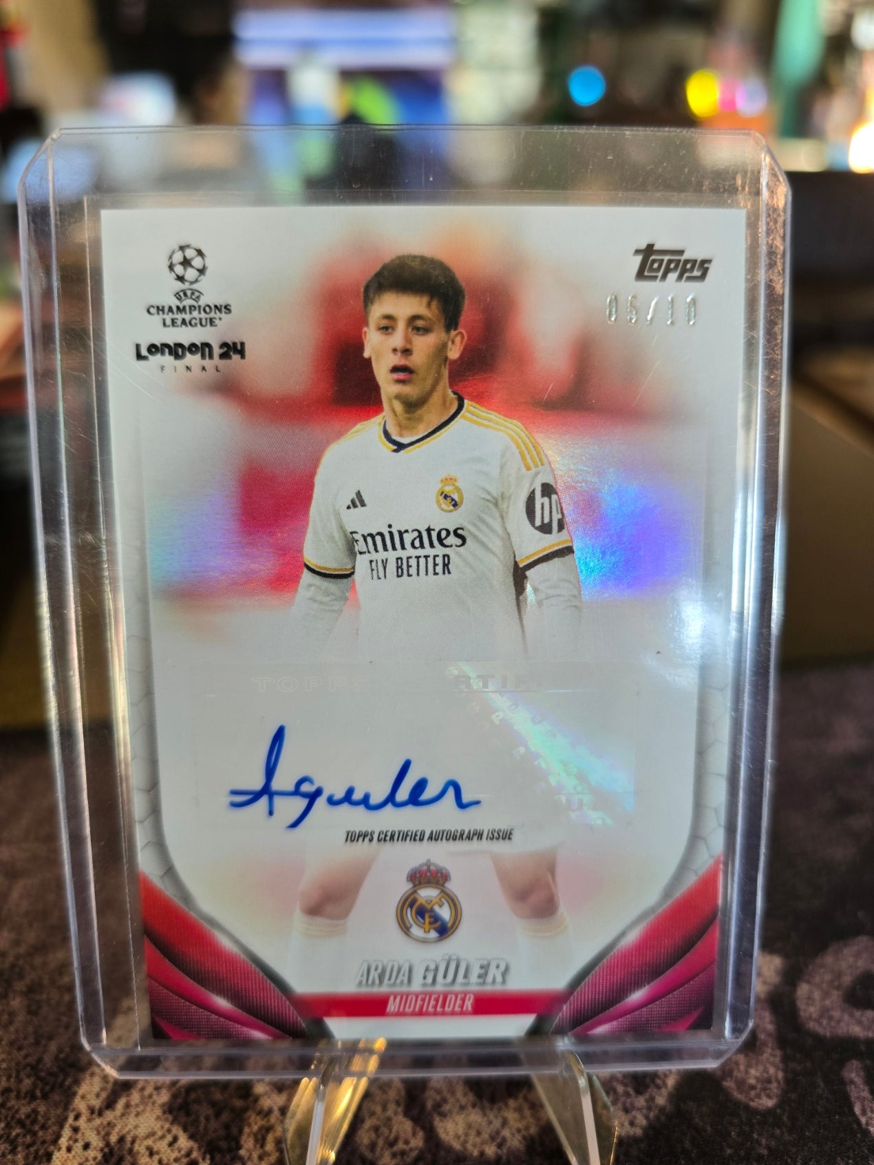 Topps UCL London Soccer 2023-24 - Arda Guler - Real Madrid - Auto 05/10