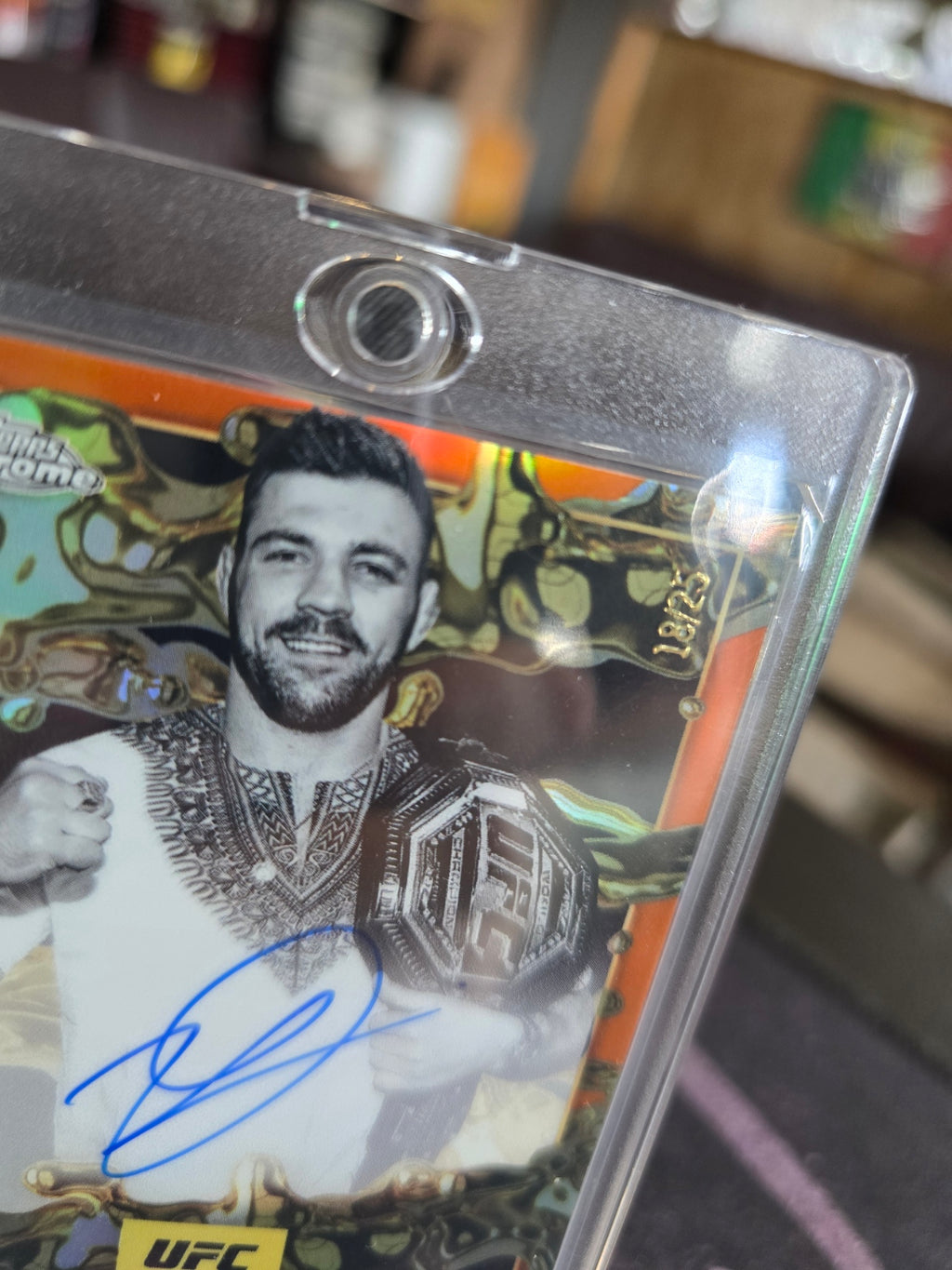 Topps UFC Chrome 2025 - Dricus Du Plessis - Mark Of A Champion Auto - MOC-DD 18/25