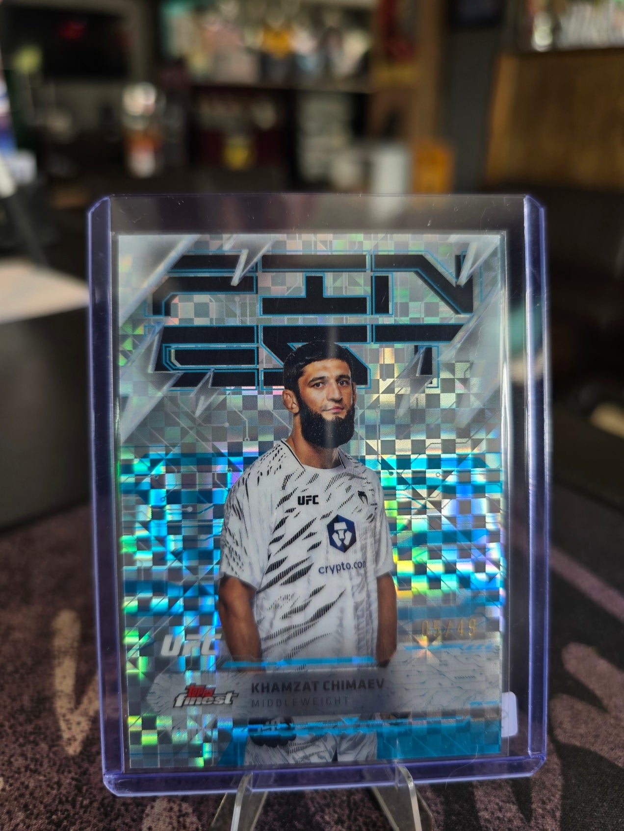 Topps UFC Finest 2025 - Khamzat Chimaev - 260 - Rare - 05/49
