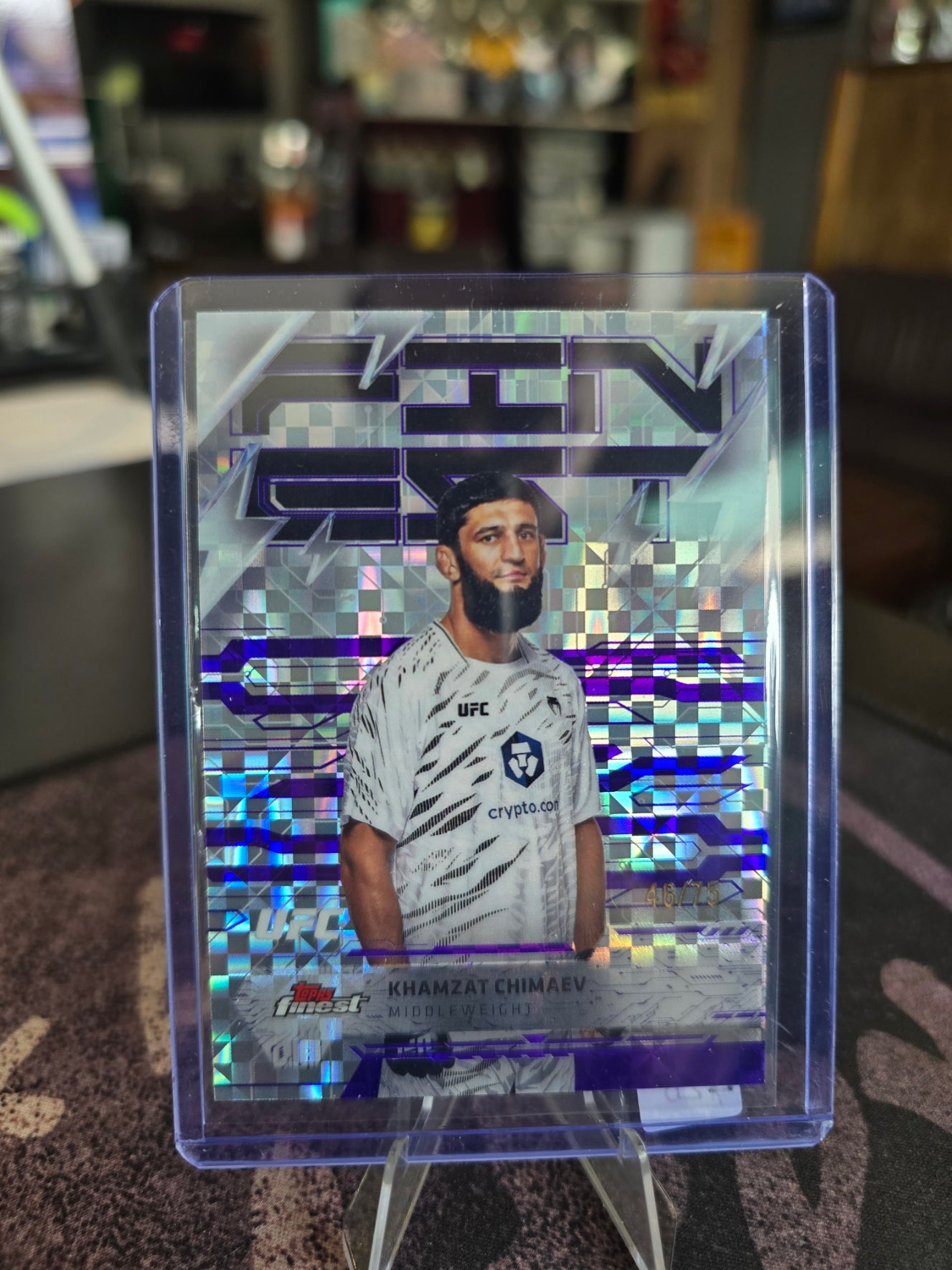 Topps UFC Finest 2025 - Khamzat Chimaev - 260 - Rare - 46/75