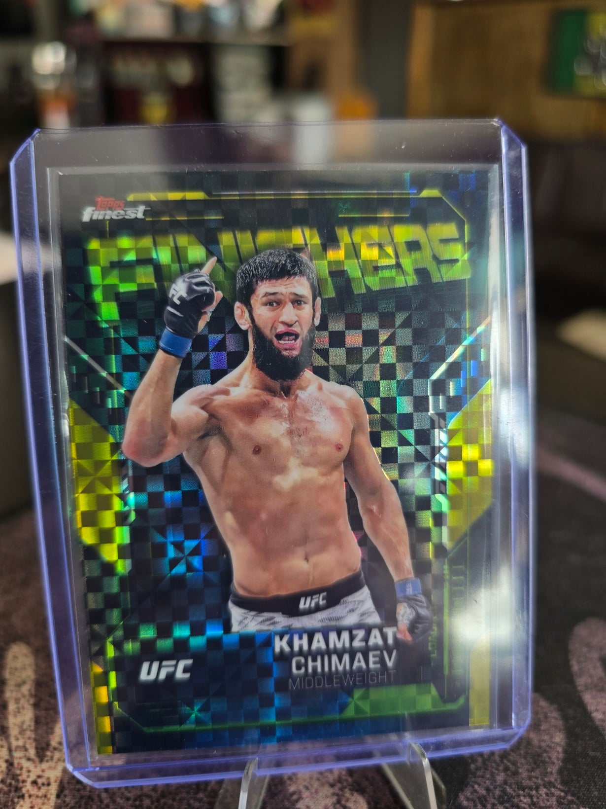 Topps UFC Finest 2025 - Khamzat Chimaev - FN-4 - Finishers Checkered