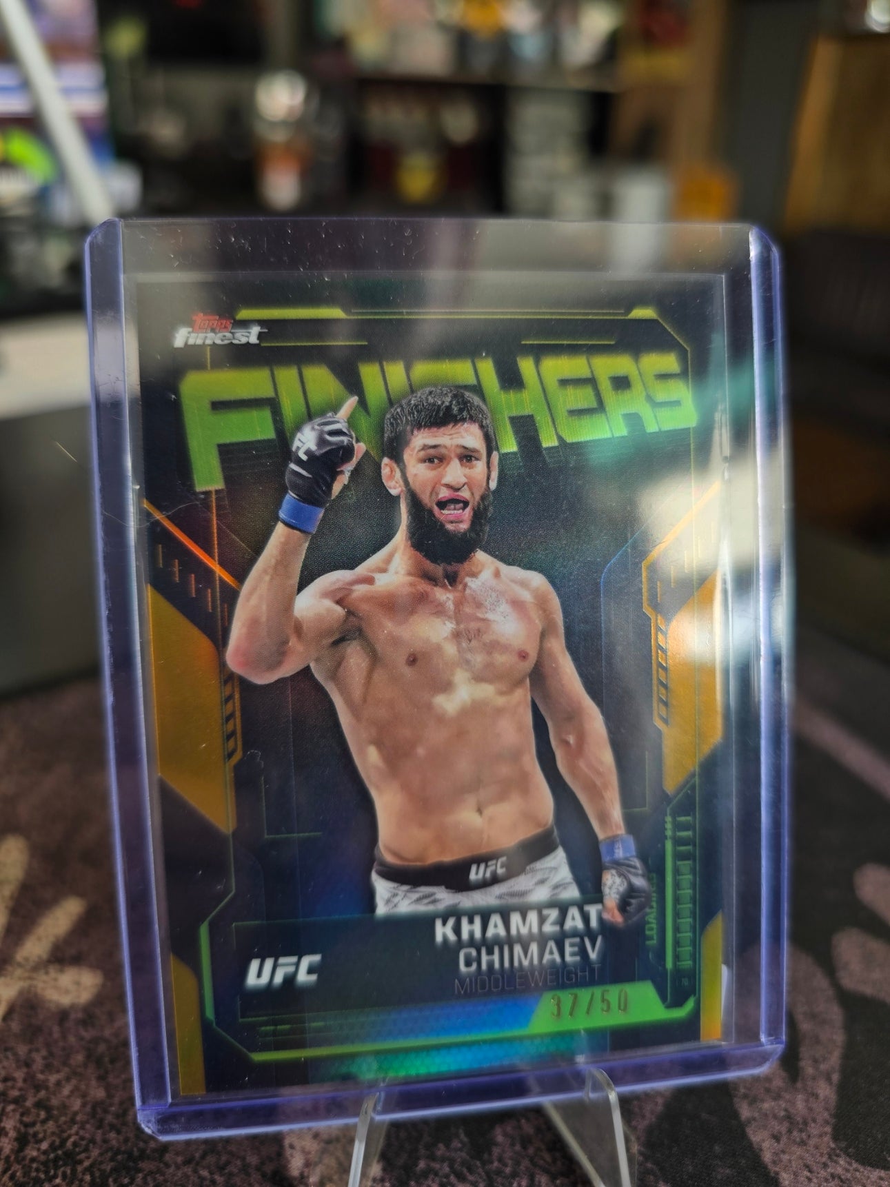 Topps UFC Finest 2025 - Khamzat Chimaev - FN-4 - GOLD Finishers 37/50