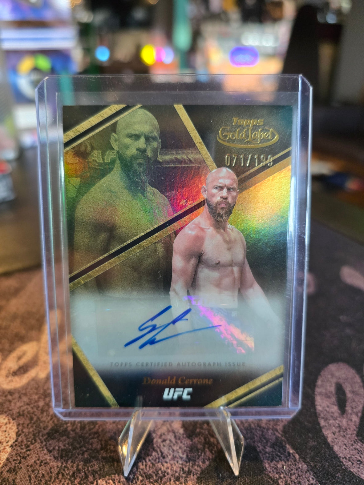 Topps UFC Gold Label 2024 - Donald Cerrone AUA-DCE - Auric Auto 071/199