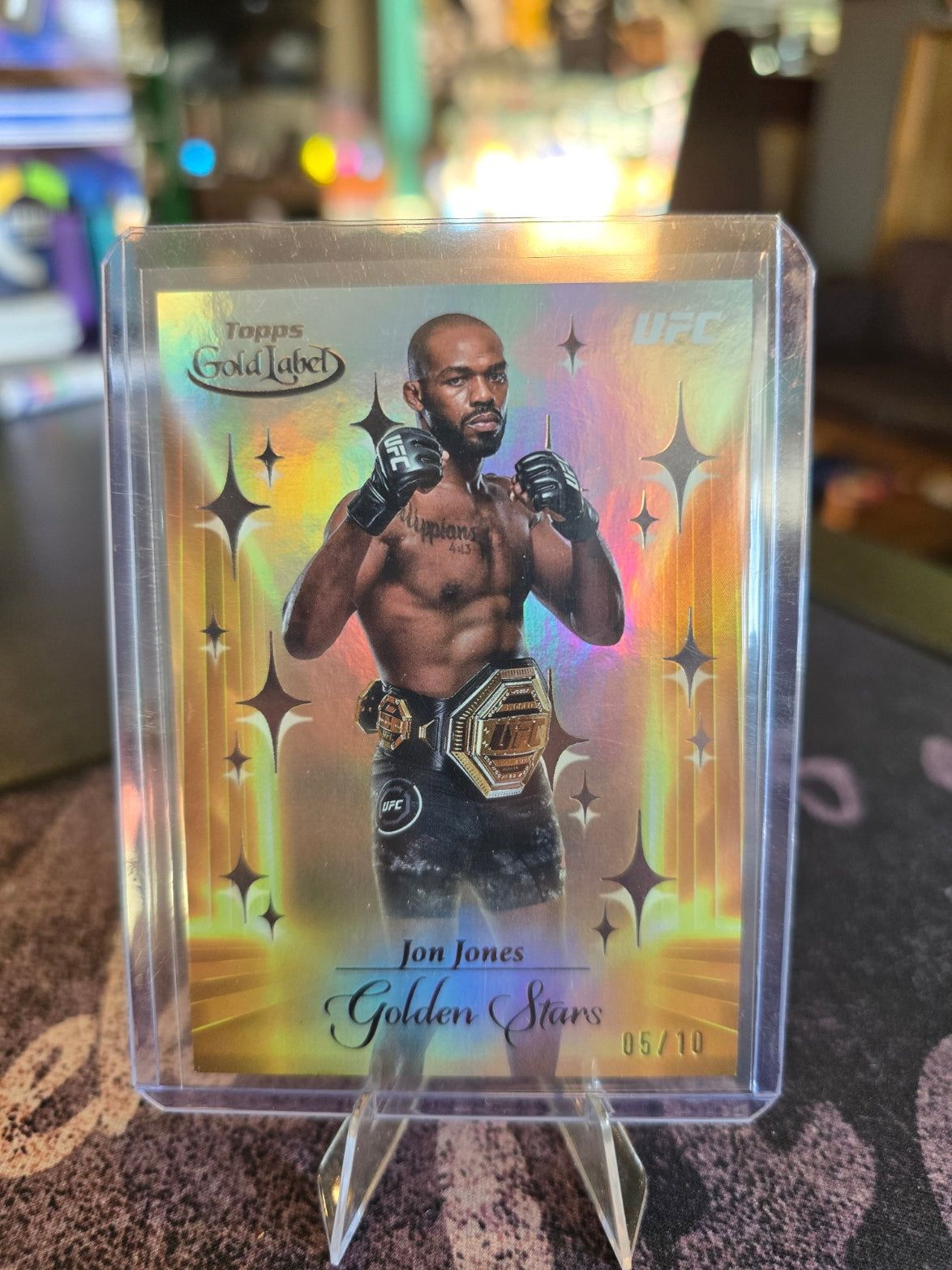 Topps UFC Gold Label 2024 - Jon Jones GS-9 - 05/10 Golden Stars 