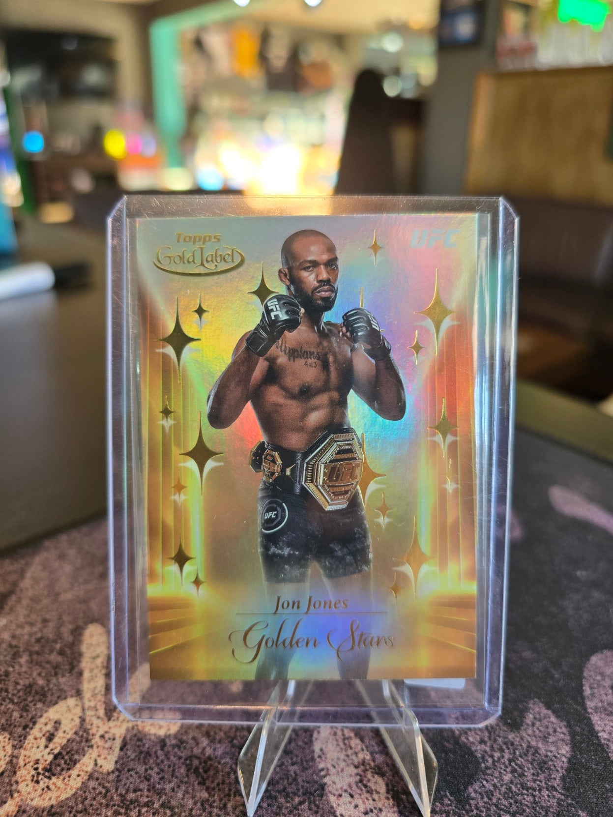 Topps UFC Gold Label 2024 - Jon Jones GS-9 - Golden Stars Insert
