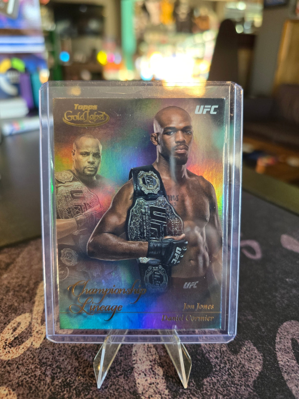 Topps UFC Gold Label 2024 - Jon Jones, Daniel Cormier CL-4 - Championship Lineage