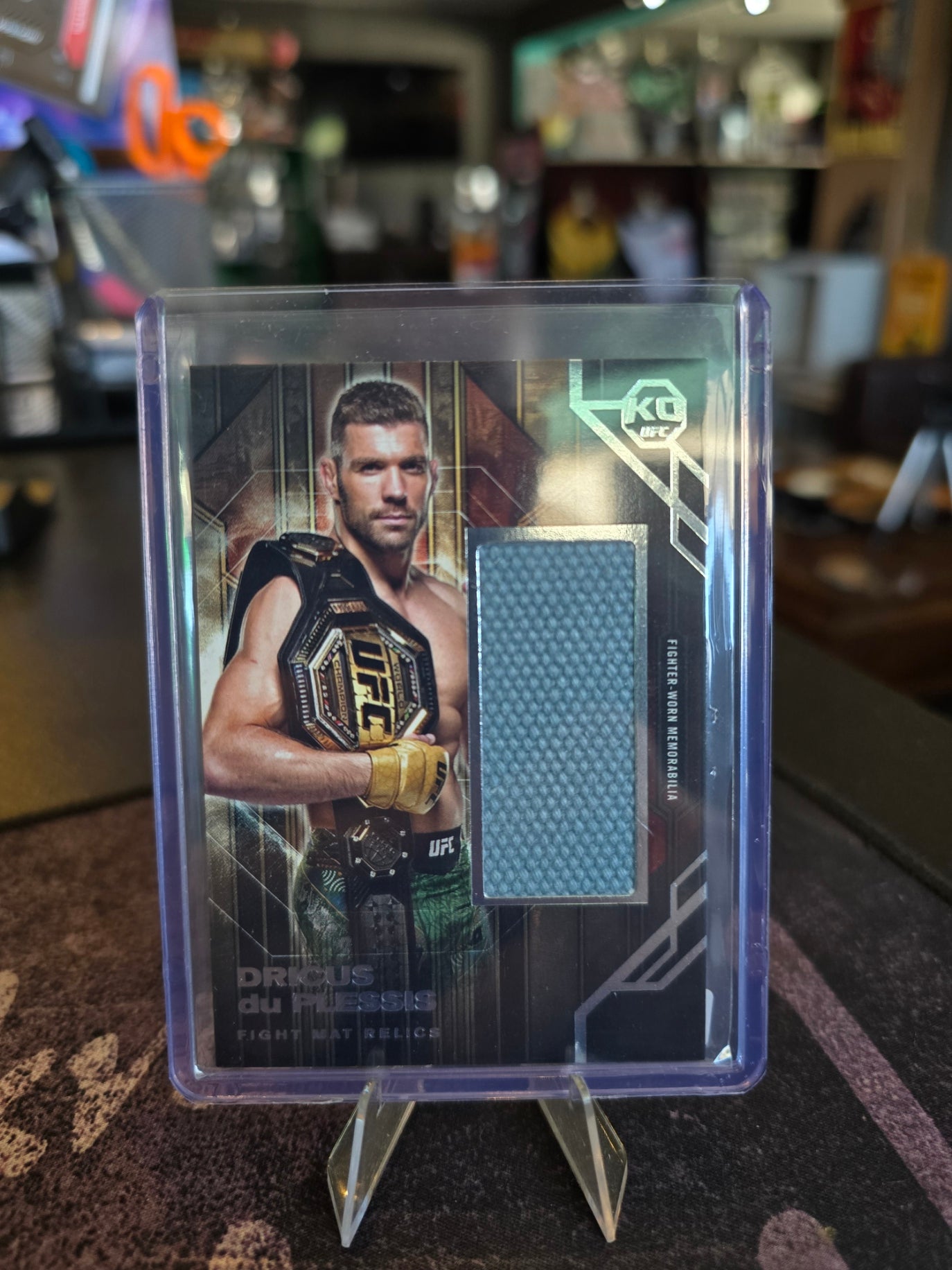 Topps UFC Knockout 2025 - Dricus Du Plessis - Fight Mat Relic Card - FMR-DD