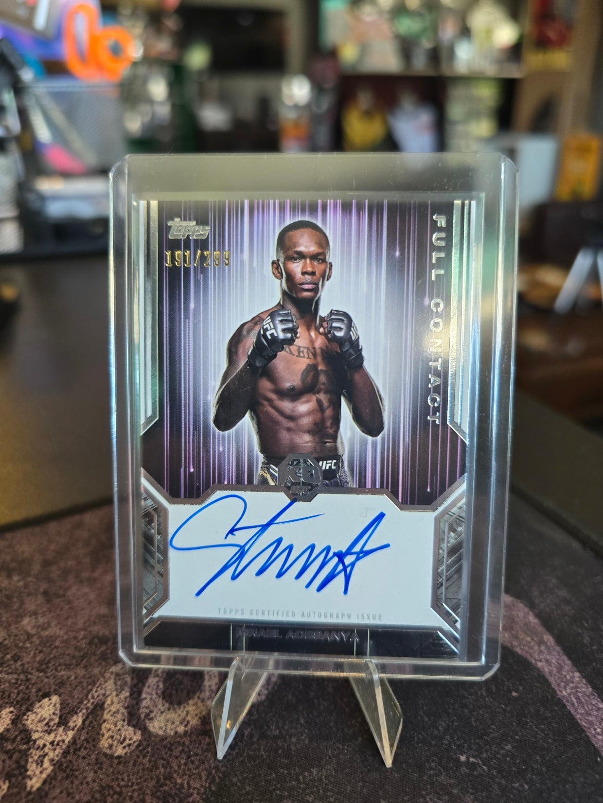 Topps UFC Knockout 2025 - Israel Adesanya - 191/299 Full Contact Autograph - FC-IA