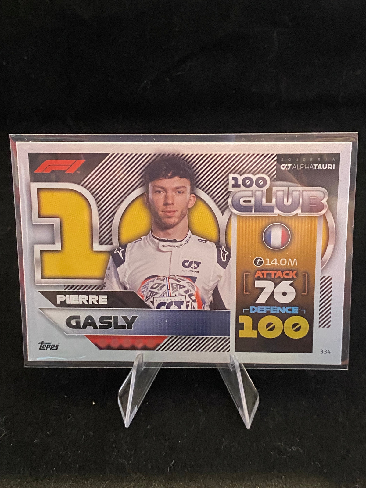 Topps 2022 -Pierre Gasly - Turbo Attax - 100 Club - 334
