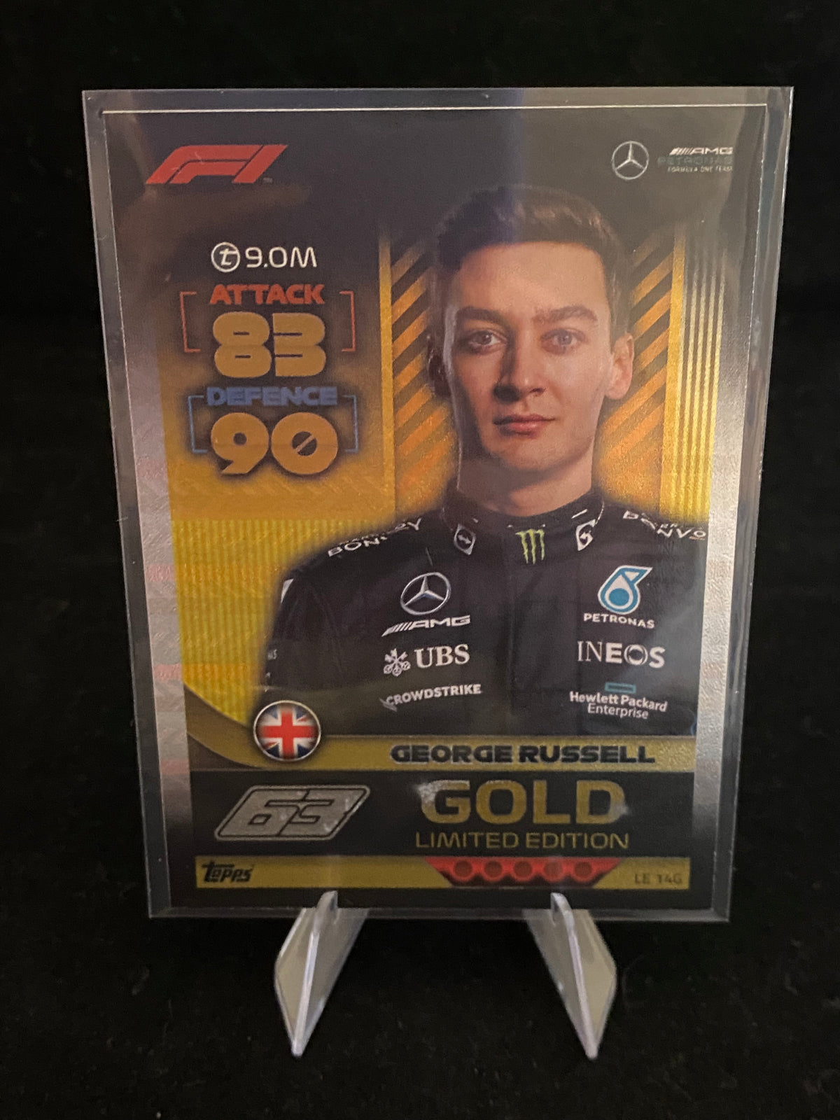 Topps 2022 - George Russel - Turbo Attax - Gold Limited Edition - LE14G