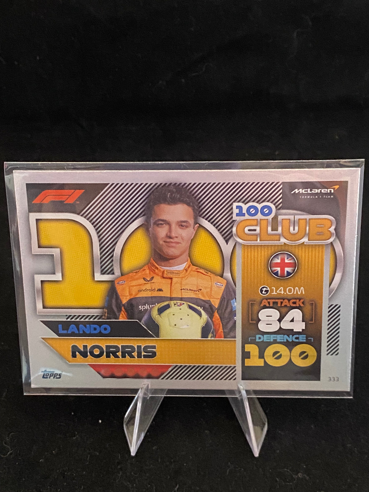 Topps 2022 - Lando Norris - Turbo Attax - 100 Club - 333