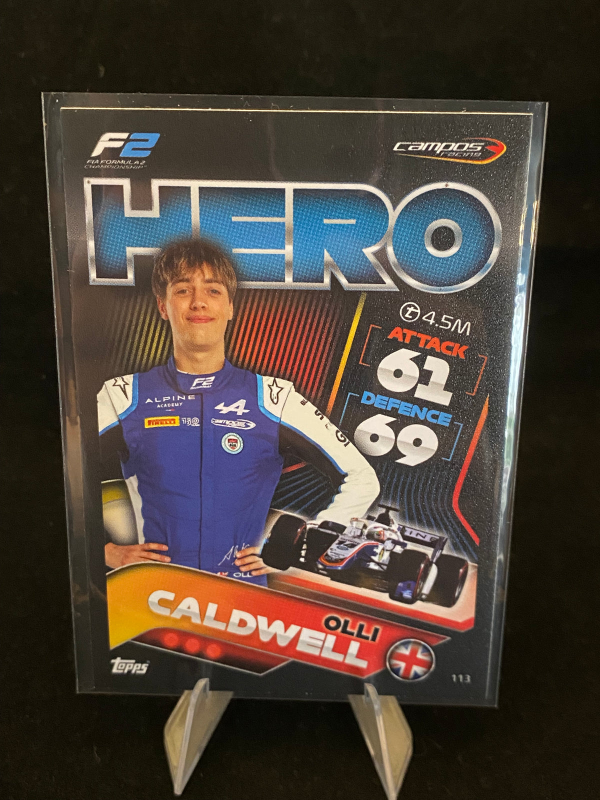 Topps 2022 - Olli Caldwell - Turbo Attax - Hero - 113