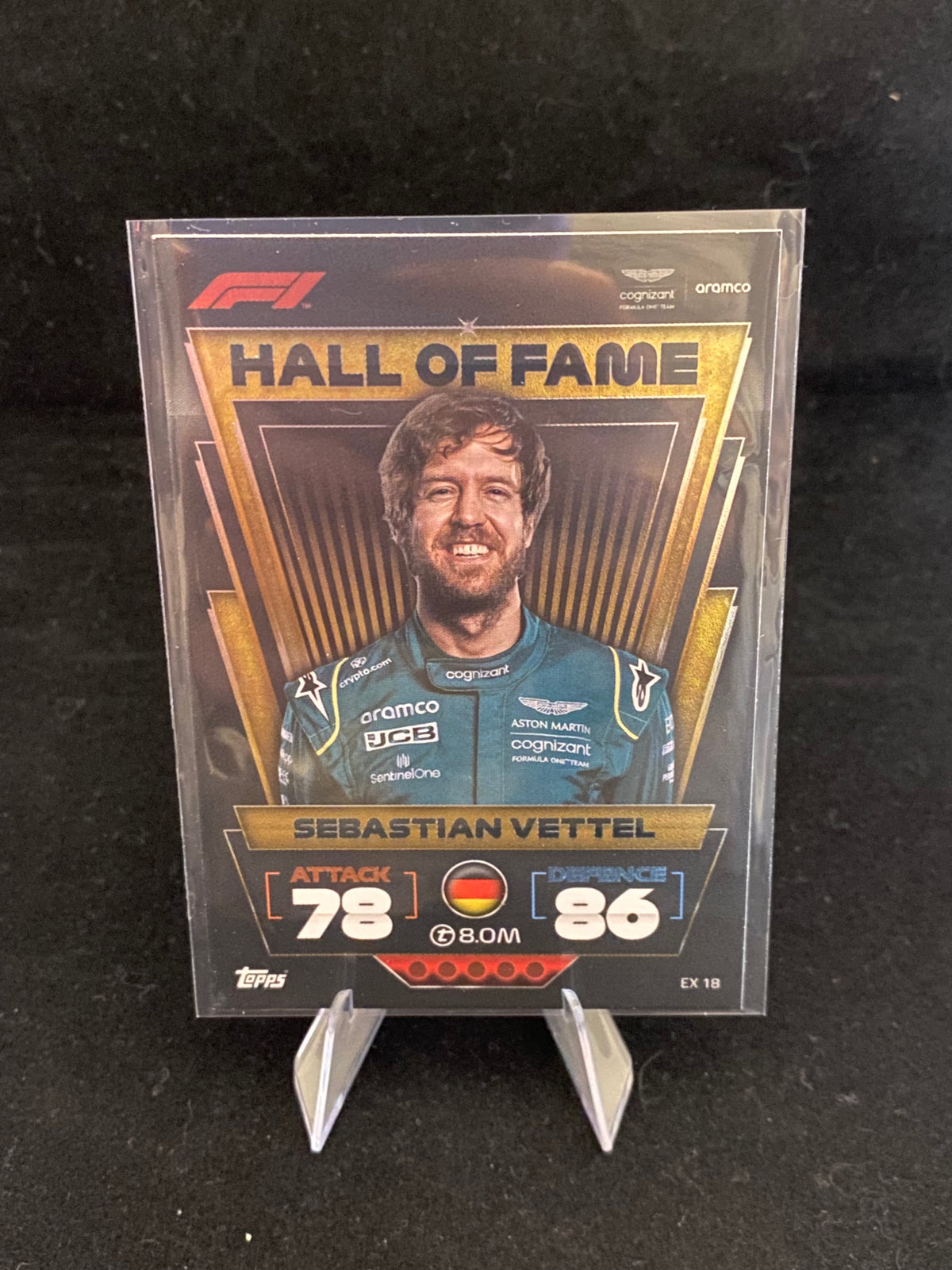 Topps 2022 - Sebastian Vettel - Turbo Attax - Hall Of Fame - EX18