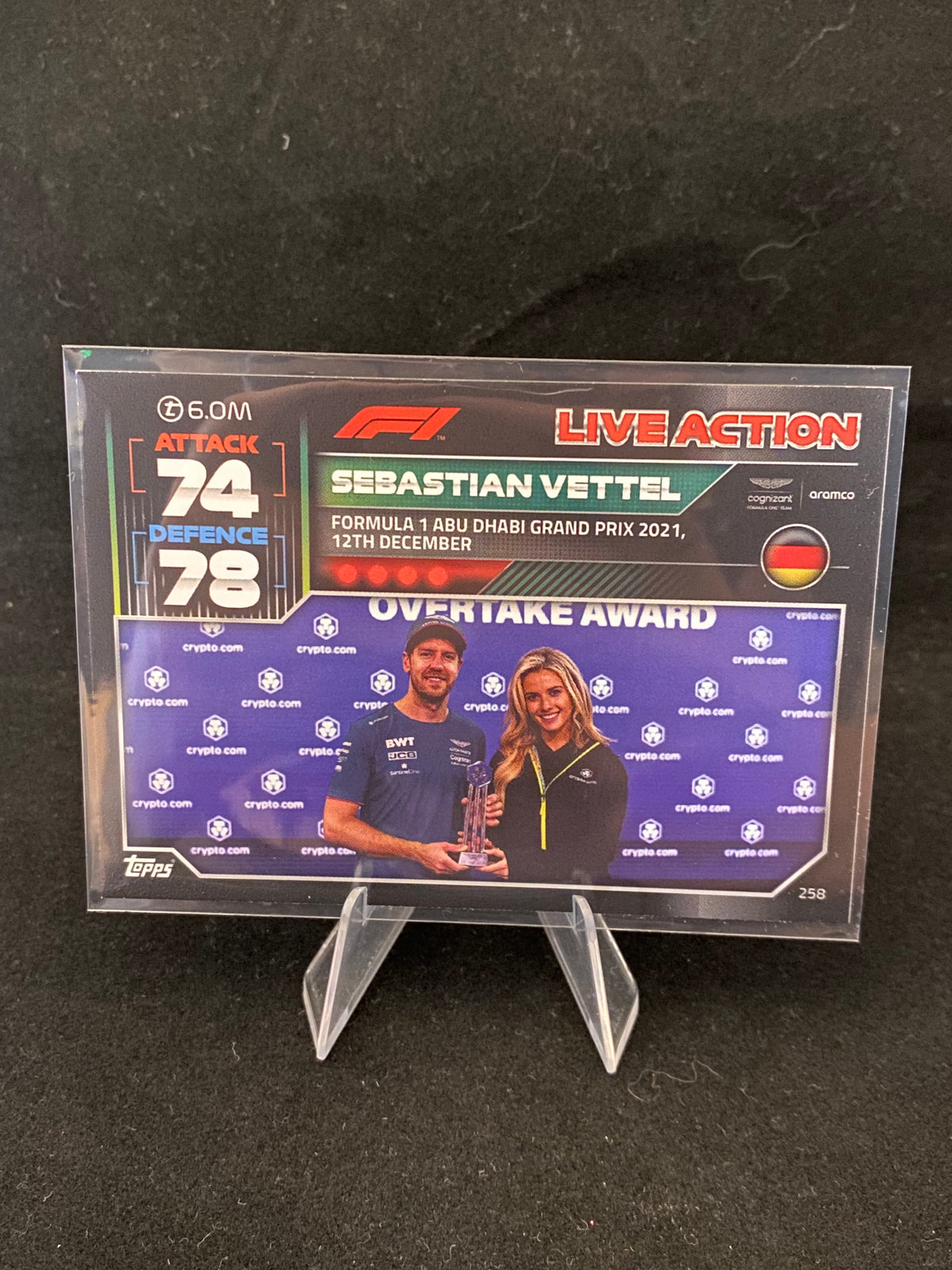 Topps 2022 - Sebastian Vettel - Turbo Attax - Live Action - 258
