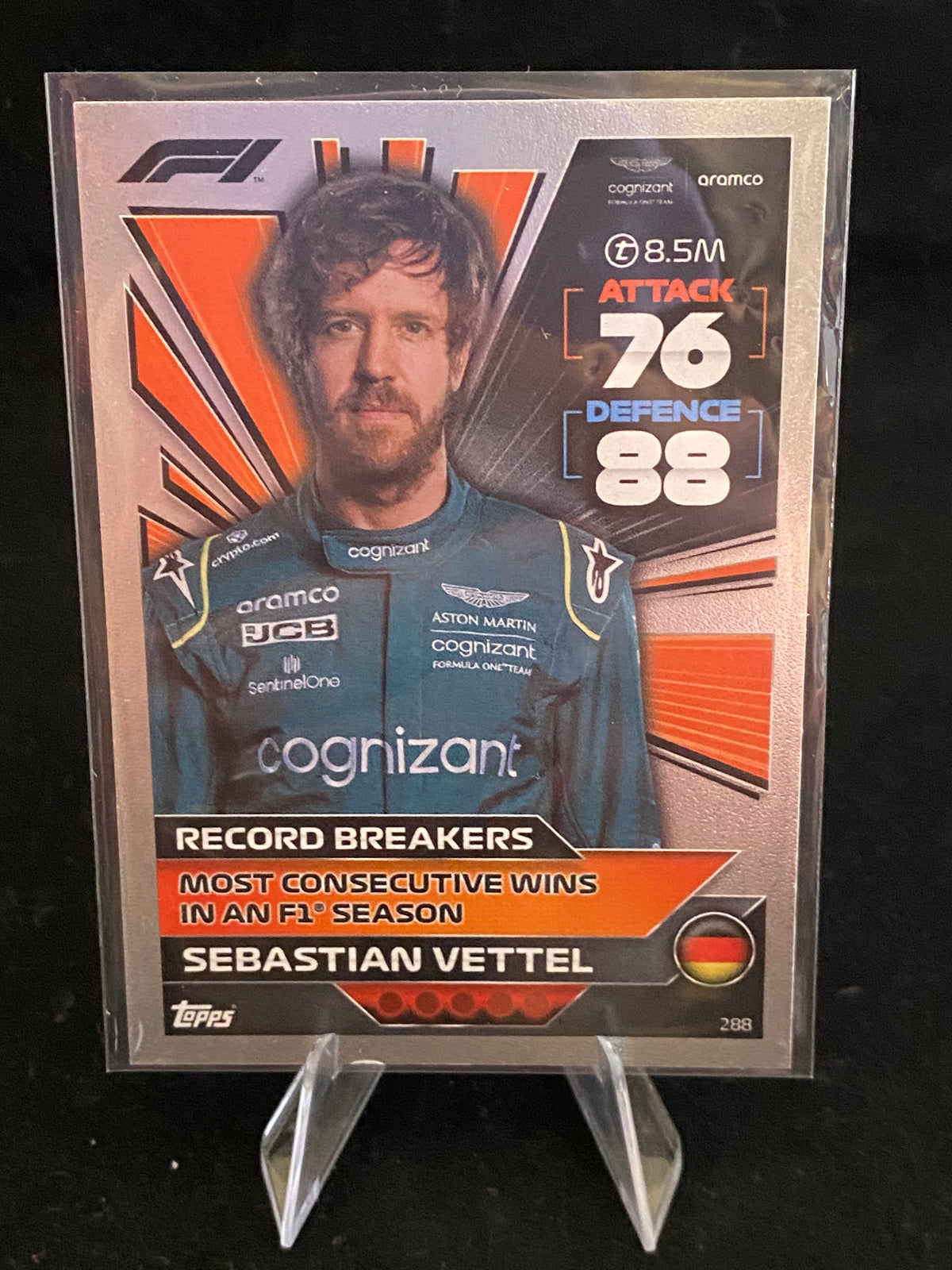 Topps 2022 - Sebastian Vettel - Turbo Attax - Record Breakers - 288