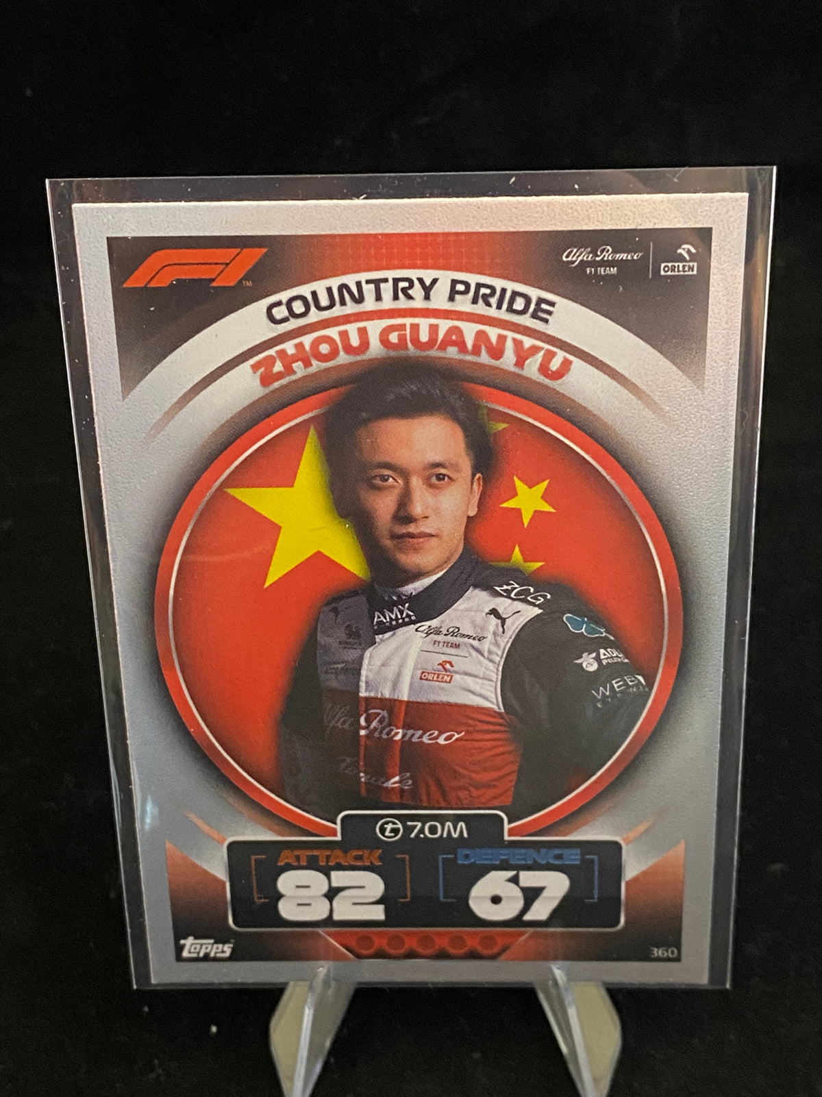 Topps 2022 - Zhou Guanyu - Turbo Attax - Country Pride - 360