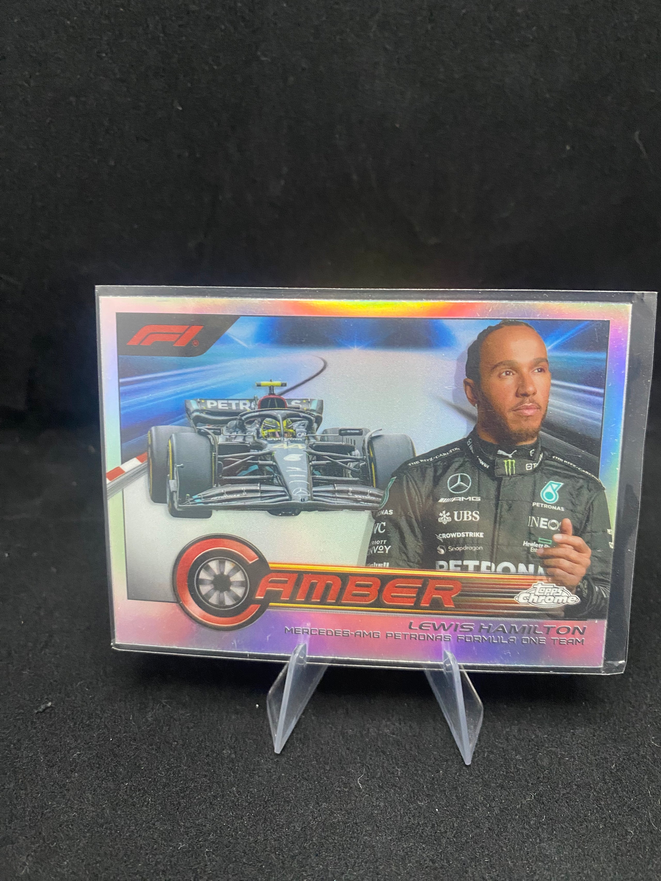 Topps Chrome Formula 1 2023 - Lewis Hamilton - Amber - CAM-LHI