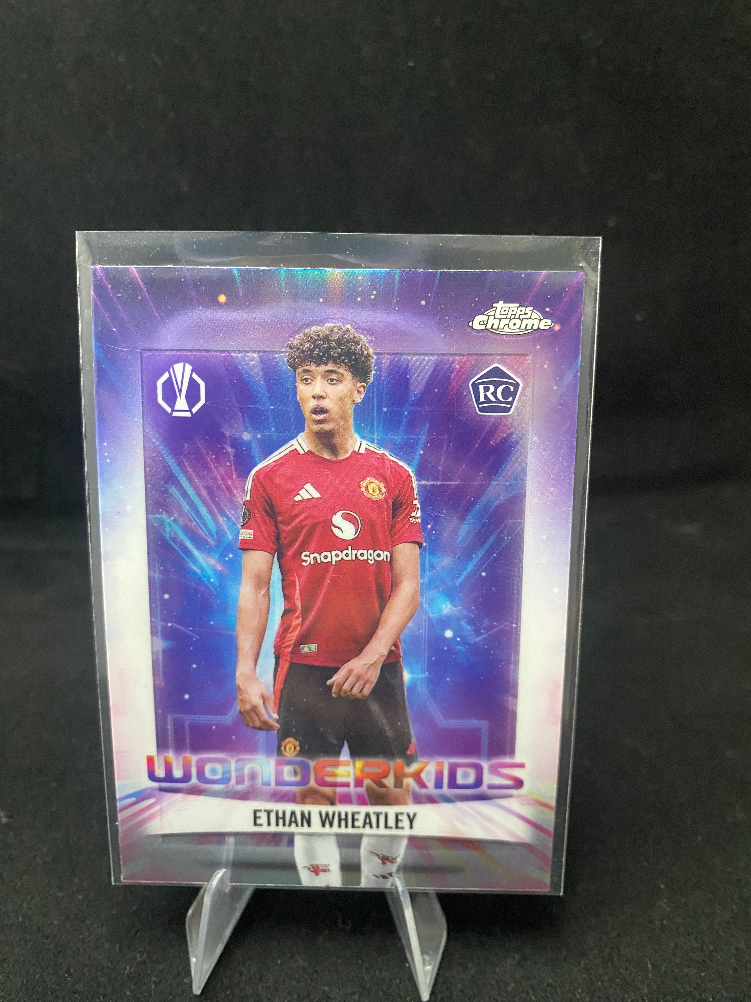 Topps Chrome UEFA Europa League 2025 - Ethan Wheatly - Wonderkids - RC - Rookie Card - WK-12 - Insert 