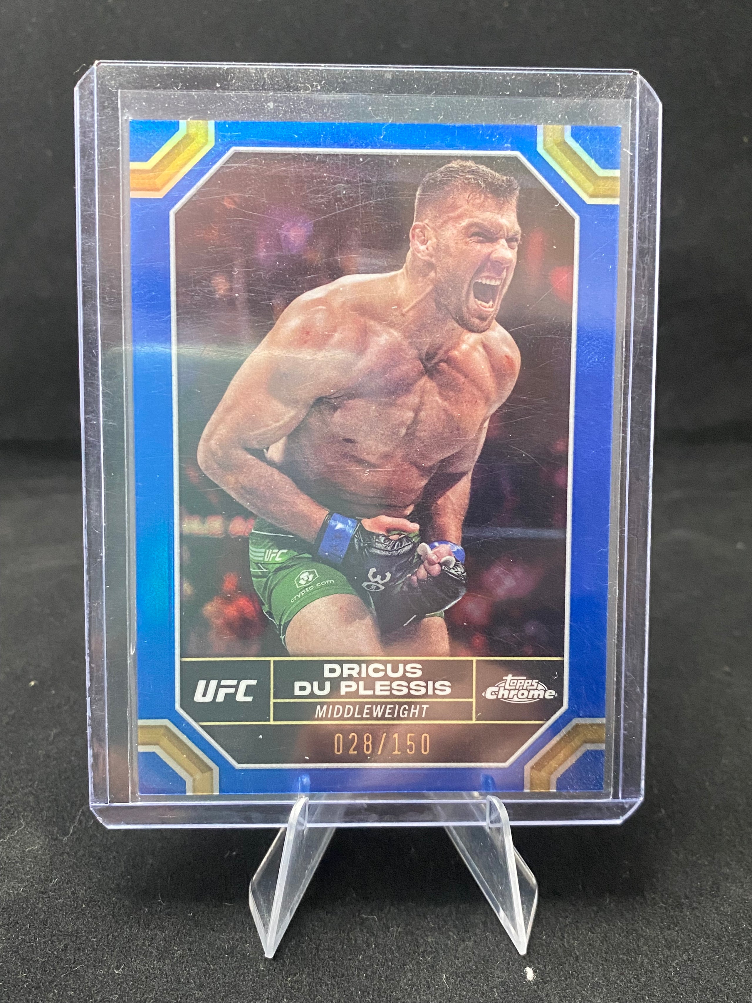 Topps Chrome UFC 2024 - Dricus Du Plessis - 62 - 028/150